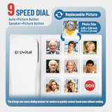 Big Button Phone For Seniors, Corded Landline Phones For Seniors With 8 One-Touch Dialing Big Buttons And 1 Sos Emergency Button, Hands-Free, Loud Ringer, Easy To Use