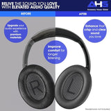 Replacement Qc Ear Pad And Headband Pad Kit Cushion. Compatible With Bose Quietcomfort (2023) Qc45 Qc35 Qc35 Ii Qcsc Qcse Wireless Noise Cancelling Headphones (Black)