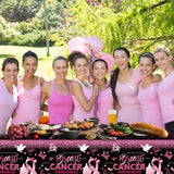 3 Pieces Breast Cancer Table Cloth, Breast Cancer Awareness Decorations