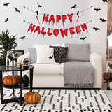 Pre Strung Happy Halloween Banner 8ft Garland Scary Killer Party Decor