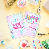 Let'S Jump & Play Birthday Invitations, Trampoline Double-Sided Fill-In Invite Cards For Birthday Party?Boys, Girls, Kids, Teen, 20 Invitations With Envelopes, Decorations,Party Favor And Supply-B01