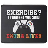 Extra Lives Funny Video Game Mouse Mat - 9.5 Inch Gaming Mousepads Gamer Mouse Pad Men Teen Boys Gifts - Funny Gamer Gifts