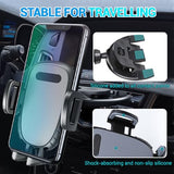 CD Phone Holder for Car, Phone Mount for CD Slot, 360° Rotation CD Player Cell Phone Mount, Adjustable CD Slot Phones Mount Holder for All