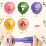 50pcs Wildflower Balloons – Floral Latex Set for Baby Shower & Garden Party