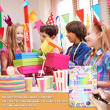 Sweet Celebration Birthday Party Invitations, Sweet Candy Birthday Invitation, Double-Sided Rainbow Tie Dye Fill In Invites, Kids Birthday Party Decorations, 20 Cards With 20 Envelopes(C11)