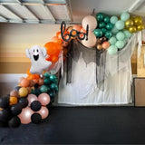 Halloween Balloon Arch Kit 121PCS Black Orange Green Gold Balloons for Spooky Fall Party