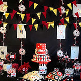 30 Ft Black Hot Pink And Gold Party Decorations Hanging Paper Triangle