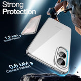 JETech Case for Samsung Galaxy S25 Edge, Non-Yellowing Slim Minimalist Shockproof Bumper Protective Phone Cover, Anti-Scratch Hard PC Back (Clear)