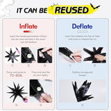 Bat-Themed Balloon Garland Kit – 133PCS Black, Yellow & Silver for Birthday or Baby Shower