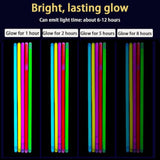 Glow Sticks, 500 Pack 8" Glow In The Dark Light Up Sticks With 500 Connectors For Festival Birthday Carnival Necklaces Bracelet (500Pack)