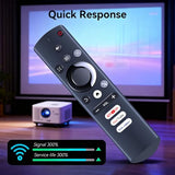 Projector Replacement Remote Control Compatible with ONOAYO ONO3 Pro, Lisowod L61Pro, HAPPRUN H11, Jimveo E88, Vegoos yg381, WALNUTT YG531 Smart