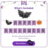 Bat Balloons - 42 Inch Halloween Bat Decorations - Bat Wall Decor - Ha
