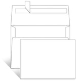White Blank Cards (Unfolded) And Envelopes 4 X 6 Flat Postcards And A6 Envelopes Self Seal 100 Pack For Wedding, Invitations, Diy Greeting Cards & All Occasion