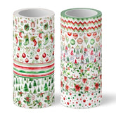 12 Rolls Christmas Washi Tape Watercolor Xmas Tree Poinsettia Flower Holly Berry Decorative Masking Tape For Scrapbook Journal Diy Art Craft Gift Wrapping