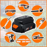 Battery Replacement For Wor Battery 20V And Battery Charger For 20 Volt Lithium Battery Wa3520 Wa3525 Wa3575 Wg151S Wg155S