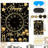 2026 New Year Party Games for Kids Family Pin the Countdown Clock 32 Stickers