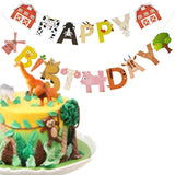 Farm Animals Birthday Banner – Farm Animal Themed Baby Shower and Birthday Party Decorations