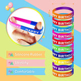 150 Pcs Happy Birthday Kits For Kids Classroom - Include Adjustable Happy Birthday Crowns, Whistles, Colored Silicone Stretches, Badge Stickers, Pencils - School Classroom Students Party Supplies