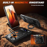 For Pixel 10 Pro Xl Case With 360° Spin Magnetic Stand, Compatible With Magsafe, Non-Slip Edge Rugged, Military Grade Protection For Google Pixel 10 Pro Xl Case, Black