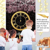 Upgraded New Years Eve Clock Game 2026 NYE Family Activity with Stickers