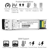 25Gbase-Bx10 Bidi Sfp28 Optical Transceiver Module Compatible With Hpe Aruba Sfp28-25G-Bx 1270Nm-Tx/1330Nm-Rx 10Km Dom Simplex Lc Smf