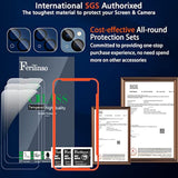 3-Pack iPhone 13/14 Screen Protector with 2-Pack Camera Lens Glass