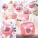 22 Inch Pink Foil Balloons, 6Pcs Large Metallic Pink Round Balloons, Baby Pink Balloon For Women Princess Birthday Party Baby Shower Wedding Decorations