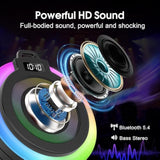 Bluetooth Shower Speaker, Portable Bluetooth Speaker Stereo Sound With Suction Cup/Lanyard, Built-In Mic, Ipx7 Waterproof Wireless Speakers Bluetooth 5.4 For Bathroom, Party, Beach, Black