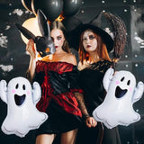 Halloween BOO Balloon Set 9PCS Black Foil Mylar Balloons for Spooky Party Decorations