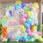 Easter Balloon Arch Garland Kit 163Pcs Pastel Balloon Arch With Bunny Carrot Balloons For Easter Birthday Party Supplies Spring Party Decorations