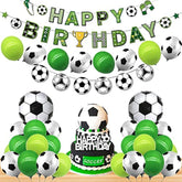 Soccer Happy Birthday Banner & Balloons - Men'S & Boys' Sports & Football Theme Party Supplies