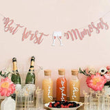 Rose Gold “But First, Mimosas” Banner – Mimosa Bar Sign for Bridal Shower, Baby Shower, Bachelorette, Wedding & Brunch Parties