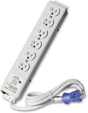 6 Outlet Hospital Grade Power Strip 6Ft Cord Medical Use UL 1363A Compliant