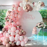 50Pcs 12-Inch Light Pink Balloons, Pastel Latex for Graduation & Party Decorations