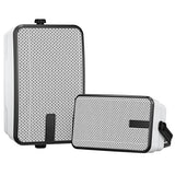 Outdoor Bluetooth Speakers 400w for Garage, Patio, Porch, Gazebo, Soffit, Entertainment Room. Wall Mount Speaker, Wireless Sync Up to 100 Speakers,