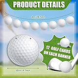 5 Pieces Golf Party Decorations Party Supplies Banners Bunting Hanging Banners Paper Garlands For Sports Theme Birthday(Golf Style)