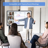 X5 Smart Board 55 Inch 4K Interactive Whiteboard 8Gb Ram + 128Gb Storage, All-In-One Touchscreen Monitor Built-In Speaker For Classrom Hybrid Work (Board Only)