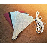 Graduation Decorations Maroon Black 2025/Burgundy Black Graduation Party Decorations/Burgundy Silver Triangle Banners 2Pcs For Maroon Birthday Party Bridal Shower/Wedding