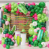 Cactus Fiesta Balloon Garland Kit: Hot Pink & Green Tropical Party Decor