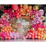 Pink & Orange Balloon Garland Kit: 158-Piece Summer Party Decor