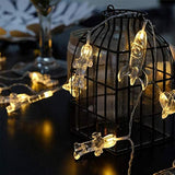 20 Led Children'S Room Led String Light 10Ft Astronaut Spaceship Rocket Pendants Kids Bedroom String Lights, Wall Window