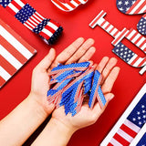 Memorial Day Gifts America Flag Satin Awareness Ribbons With Safety Pi