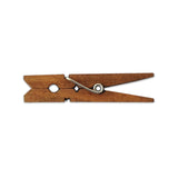 Wooden Small Clothespins 1-7/8" 4.8Cm 50 Pieces Per Pack (Jacobean)