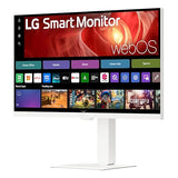 27U730Sa-W 27-Inch Smart 4K Uhd (3840 X 2160) Ips Computer Monitor, Hdr10, Built-In Speaker, Screen Share, Bluetooth, Remote Control, Hdmi, Usb Type-C Pd 65W, Tilt/Height/Swivel/Pivot Stand, White