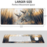 Mallard Ducks Large Mouse Pad, Gaming Mouse Pad, Keyboard Mat, Non-Slip Rubber Base, Office Accessories, Desk Mat, Mousepads For School, Work, Home Decor Gifts 31.5" X 11.8"