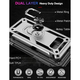 Drop Tested Cover With Magnetic Ring Kickstand Compatible With Car Mount Holder For Samsung Galaxy S8 Case