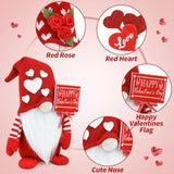 Valentine'S Day Gnome Decor Valentines Day Decorations 2 Pack Handmade Plush Swedish Gnomes Party Ornaments For Holiday Valentines Day Gifts For Her/Him Valentine'S Day Decor