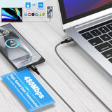 For Samsung Charger Cable 6Ft 240W Usb C To Usb C Super Fast Charging Cord For Samsung Galaxy A17 Z Flip 7 Fe Z Fold 7 A16 A36 S25 Ultra Macbook Ipad, 2Pack Type C Android Charger Braided Power Cord