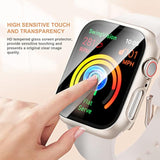 16 Pack Hard Pc Case For Watch Se 40Mm 2022 Series 6 & 5 With Tempered Glass Screen Protector, Ultra-Thin Scratch Resistant Bumper Protective Cover For Iwatch Accessories