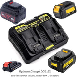 20V Battery Charger Replacement For Dewalt 20V Max Battery Dual Charger Dcb115 Dcb112 Dcb107 Compatible With Dewalt 12V 20V Lithium Battery Dcb201 Dcb203 Dcb204 Dcb120 Dcb127
